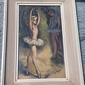 Vintage Ballet Framed Prints By Cydney Grossman Elegant Very Rare  Framed Art